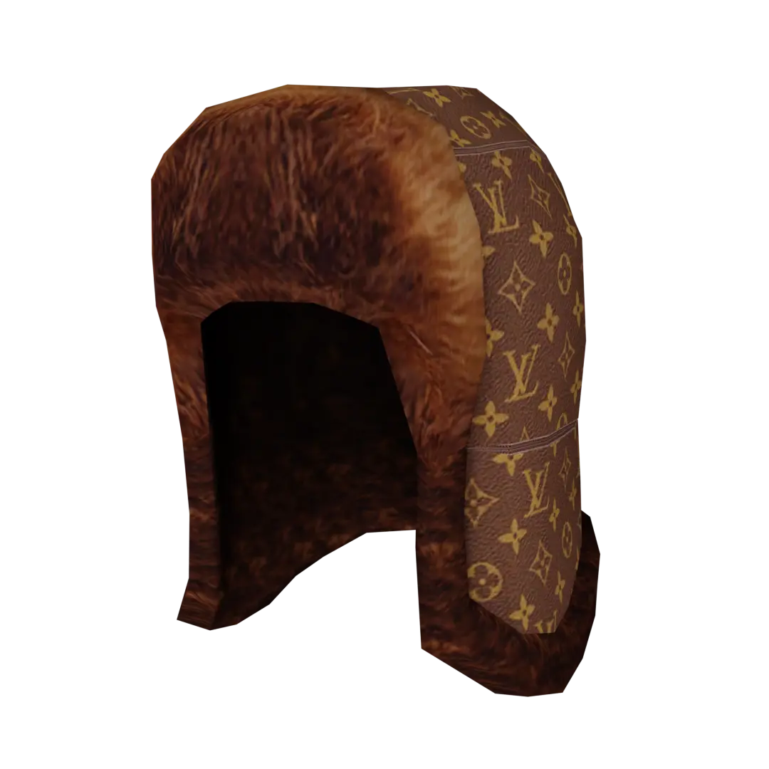 Шапка-ушанка «Louis Vuitton»